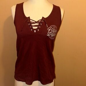 Harley Davidson maroon tank